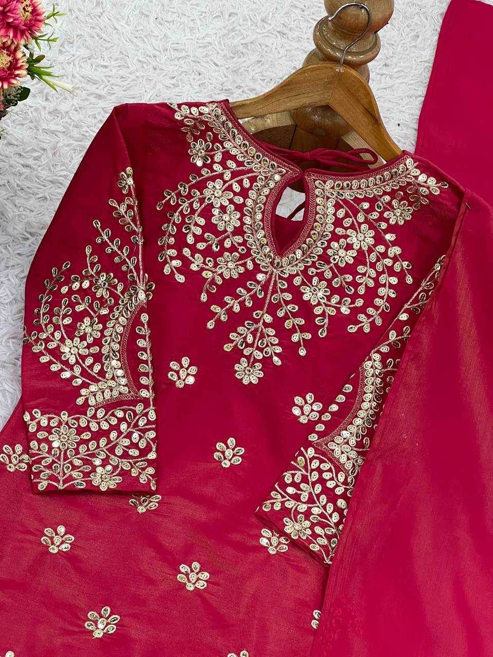 Simar silk Embroidery Suit - MYLUXURY LANE ENTERPRISE